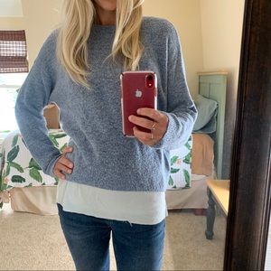 H&M women’s cozy blue sweater